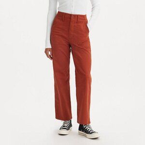 Women's Levi's Surplus‎ Straight Jeans, Size: W26/L27(US 2) Burnt Henna Twill
